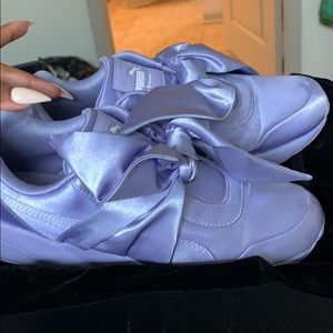 Fenty Puma Bow Sneakers Lavender Size 7.5